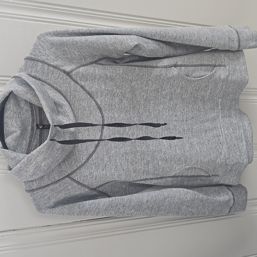Kuhl Lea Top Pullover Women's Cowl Neck with Pockets Gray Size Medium